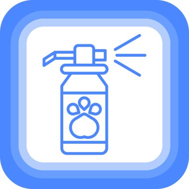 Modern köpek simgesinin vektör çizimi