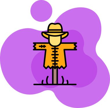 Çizgi roman karalama kovboyu, vektör çizimi