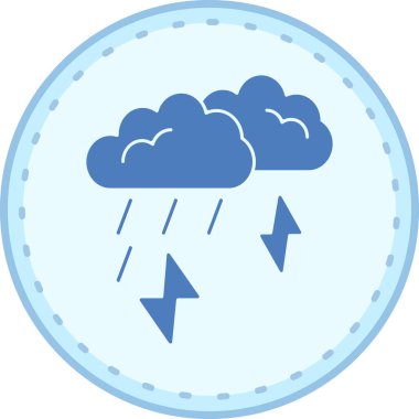 yağmur simgesi, vektör illüstrasyonu