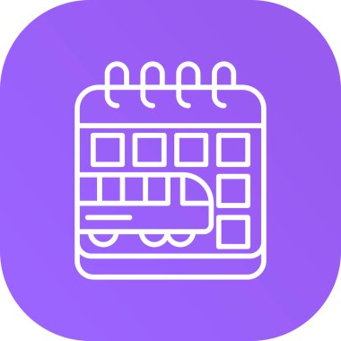 Takvim simgesi vektör illüstrasyonu