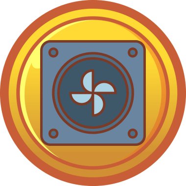 Çelenkli bir paranın vektör çizimi