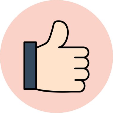 Başparmak yukarı. Basit tasarım