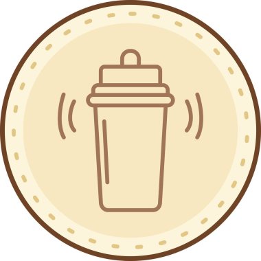 Bir kahve simgesinin vektör çizimi