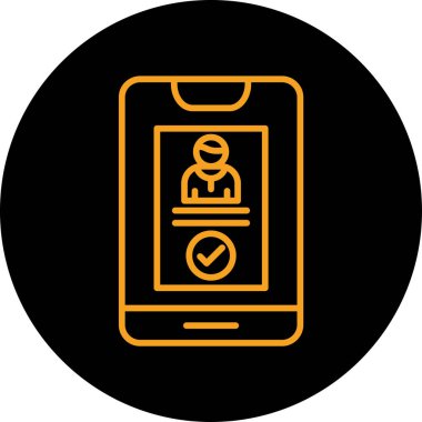 Akıllı telefon. Web simgesi basit illüstrasyon