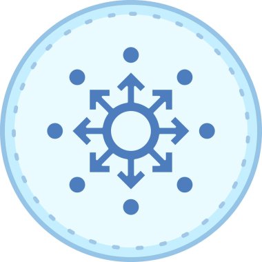 Pusula. Web simgesi basit illüstrasyon