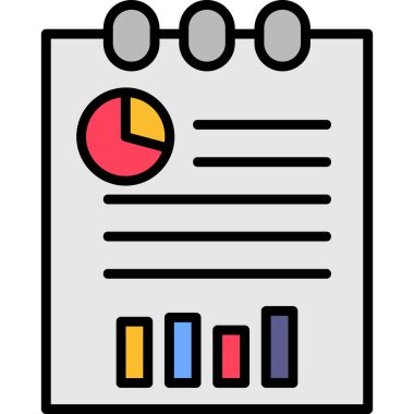 Analiz çizelgesi simgesi - taslak biçimi