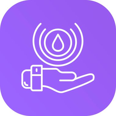 Modern gaz simgesinin vektör illüstrasyonu