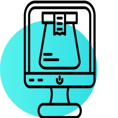 vektör lcd simgesi illüstrasyonu