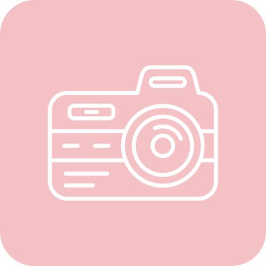 kamera simgesi vektör illüstrasyonu