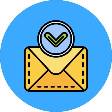 E- posta simgesinin vektör illüstrasyonu