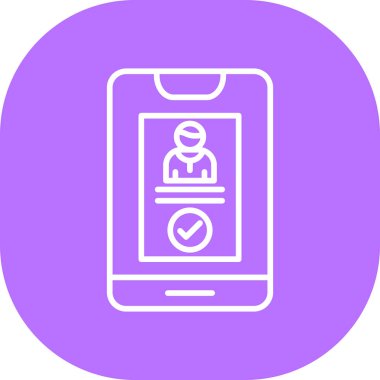 Cep telefonu simgesi, vektör illüstrasyonu