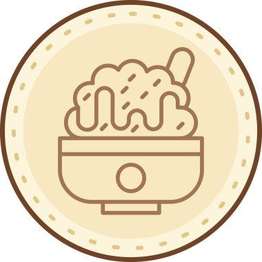 Çikolata parçalı vektör illüstrasyonlu para