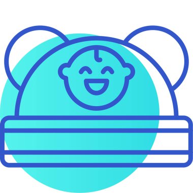 Sevimli erkek ikonu. Beyaz arkaplanda izole edilmiş web tasarımı için ana hatlı bebek erkek vektör simgesi