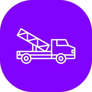 Vinç. Web simgesi basit illüstrasyon