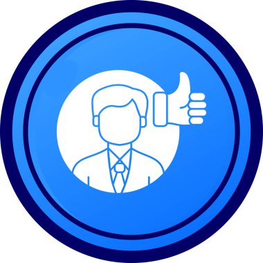 İş adamı. Basit illüstrasyon