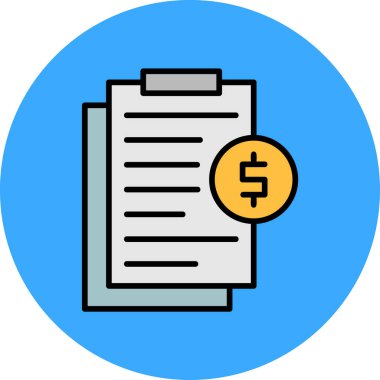 Dolar simgesi vektör illüstrasyonu