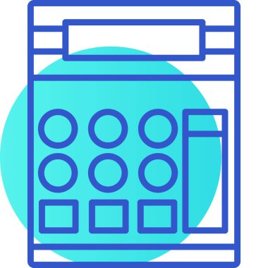 Hesap makinesi. Web simgesi basit illüstrasyon