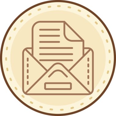 Bir harf simgesinin vektör illüstrasyonu