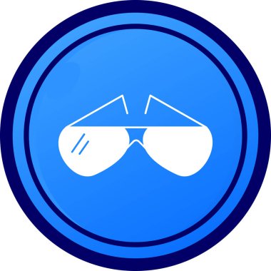 Gözlük. Web simgesi vektör illüstrasyonu