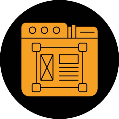 belge simgesi, vektör çizimi