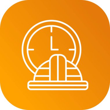 Alarm saat simgesi soyut bir grupta izole edildi