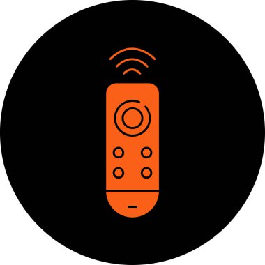 Uzaktan kumanda simgesi. vektör illüstrasyonu