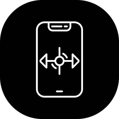 Akıllı telefon simgesinin vektör illüstrasyonu