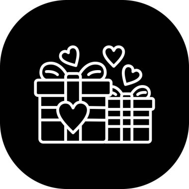 hediye simgesi vektör illüstrasyonu