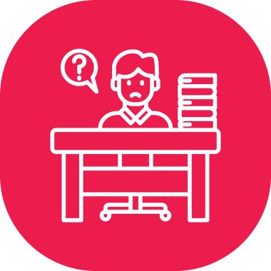 Öğrenci. Web simgesi basit illüstrasyon