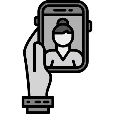 mobil uygulama simgesi, vektör illüstrasyonu