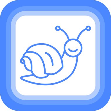 Salyangoz simgesi vektör illüstrasyonu