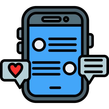 akıllı telefon simgesi modern vektör illüstrasyonu