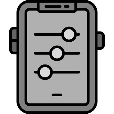 Akıllı telefon. Web simgesi basit illüstrasyon