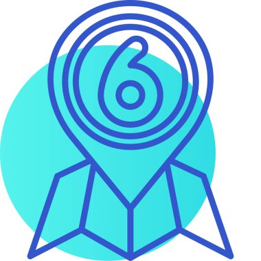 Madalya. Web simgesi basit illüstrasyon