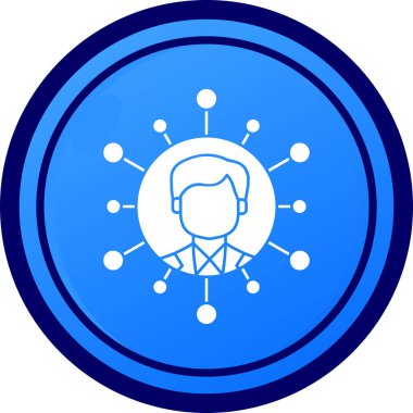 İşadamı Simgesi Moda Biçiminde İzole Arkaplan