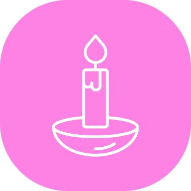 Mum simgesi, vektör illüstrasyonu