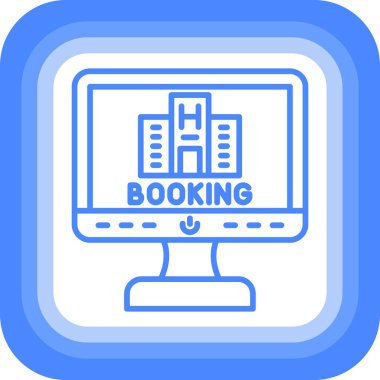 Moda biçimi izole edilmiş arkaplan içerisindeki rezervasyon simgesi