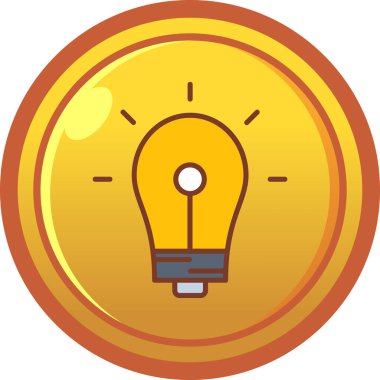 ampul vektör simgesi modern illüstrasyon