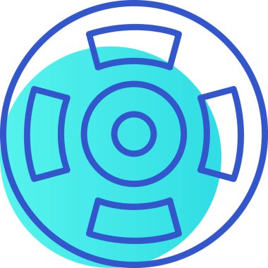 Bir gazın modern bir simgesinin vektör çizimi