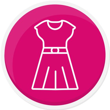 Elbise. Web simgesi basit illüstrasyon