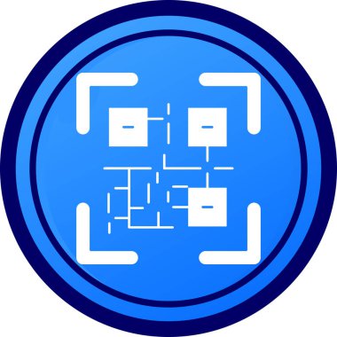 Devre levhasını mavi kutsal kişilerin resmi web sitesi düğme beyaz arka plan üzerinde