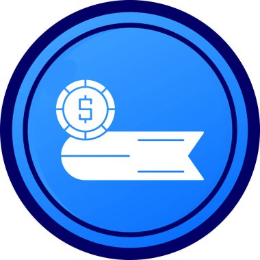 para vektörü simgesi modern mavi illüstrasyon