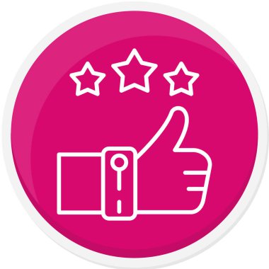 başparmak yukarı simgesi, vektör illüstrasyonu