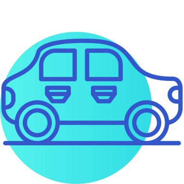 bus simgesi vektör illüstrasyonu