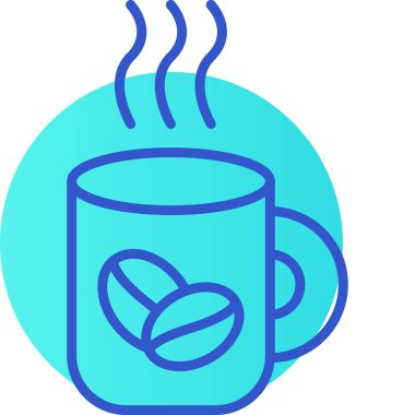 Çay ikonu iç - taslak biçiminde