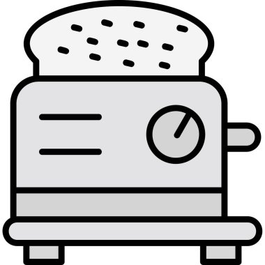 Tost makinesi. Web simgesi basit tasarım