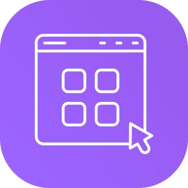 Uygulama modern simgesinin vektör illüstrasyonu