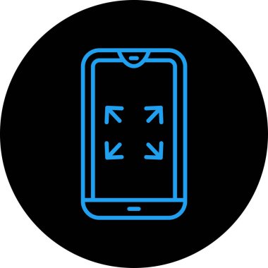 Vektör akıllı telefon simgesi illüstrasyonu