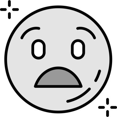 emoji yüz simgesi, vektör illüstrasyonu