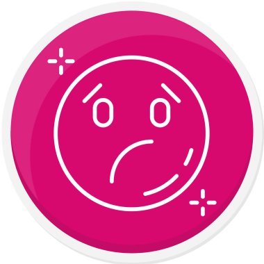 Üzücü Duygu. Basit illüstrasyon